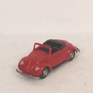 Praline Volkswagon VW Beetle Kafer Hebmuller Cabrio 1:87 Vintage Red Germany